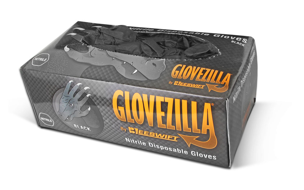 Glovezilla Nitrile Disposable Gripper Glove Powder Free